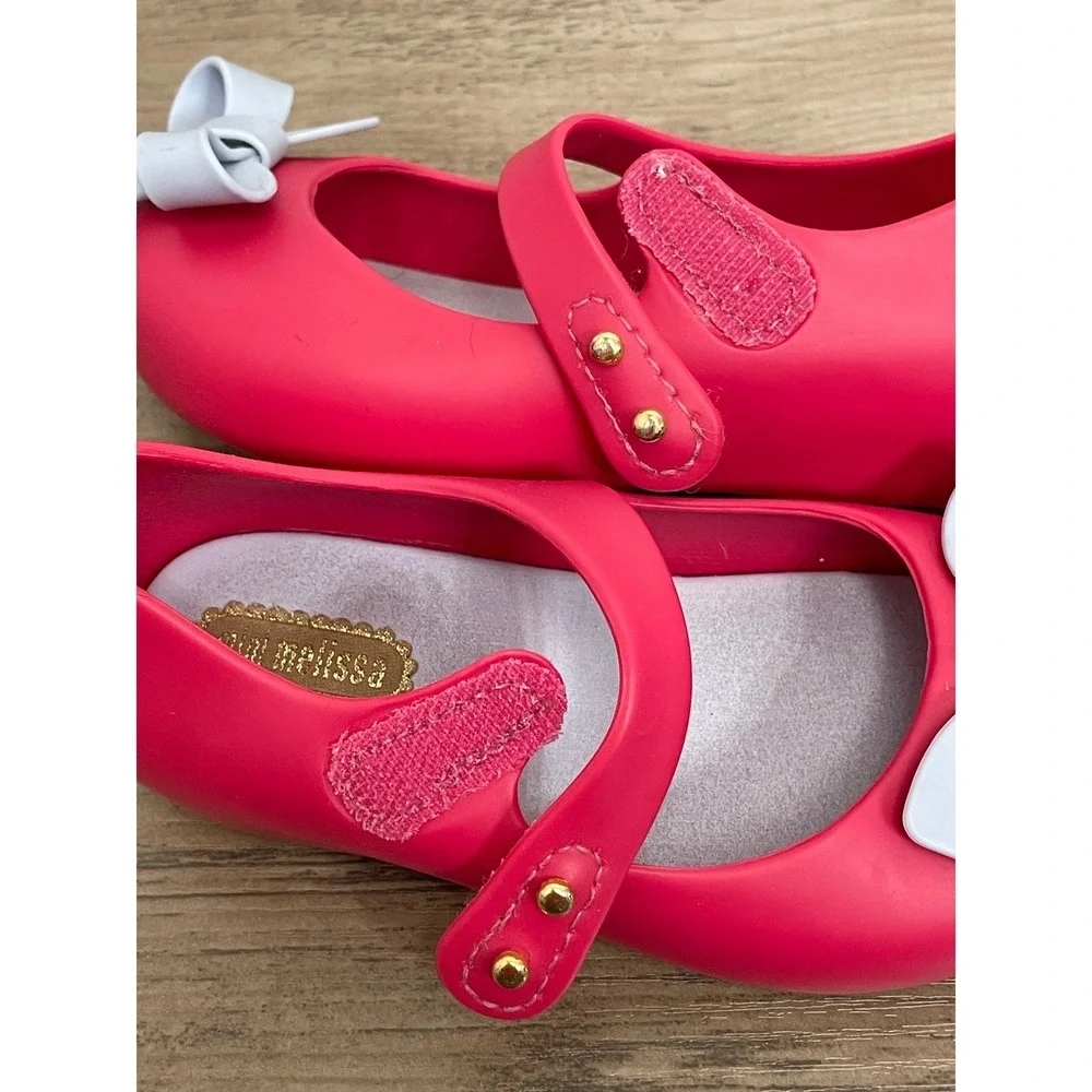 Mini Melissa Ultragirl Mary Jane Jelly Shoes Pink  Toddler sz 7